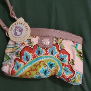 Spartina 449 Paisley Clutch in Red and Blue